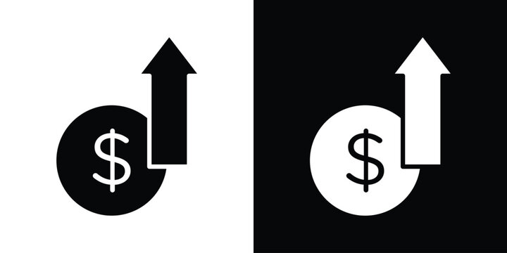 Growing profit icon