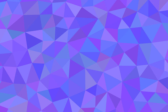 Low poly purple background, abstract geometric triangle pattern, violet crystalline texture for web design and digital backdrops
