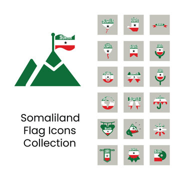 Somaliland flag icons in new design