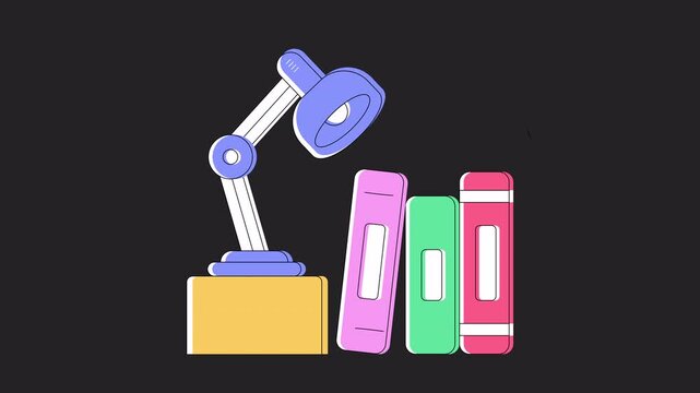 Study Lamp  Animation Alpha Channel