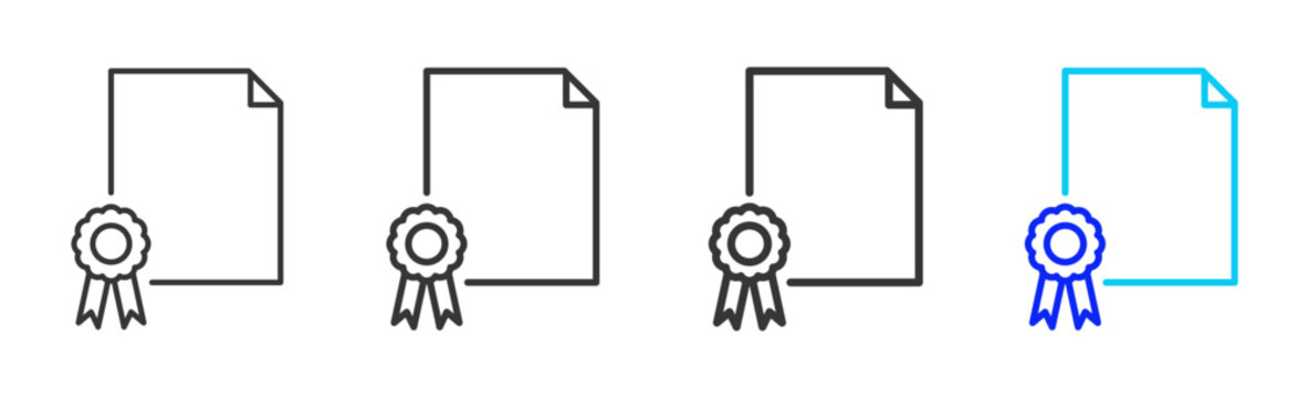 Sales Award Icon Collection Creative Outline Style for Sales Growth Business Analytics Marketing Finance Performance Dashboard Strategy Management Vector Set Pack Icons