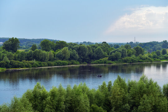Meshchera scenery, Oka river, Kasimov. Meshchera, Russia