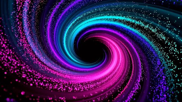 Colorful swirling light pattern