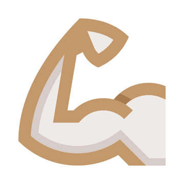Hand arm muscles athlete body-builder vector illustration