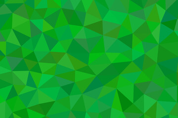 Obraz premium Geometric green background, low poly pattern, abstract shapes, vibrant colors