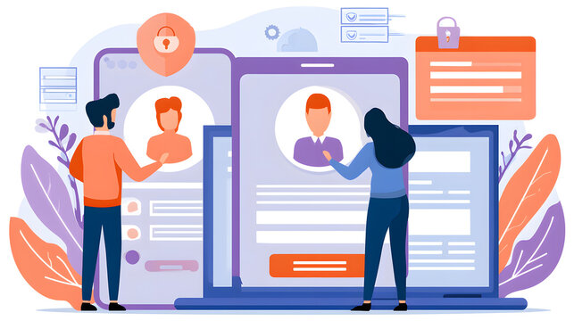 The user verification process, identity authentication system, secure login access, database management, customer registration form, personal information protection, and digital ID