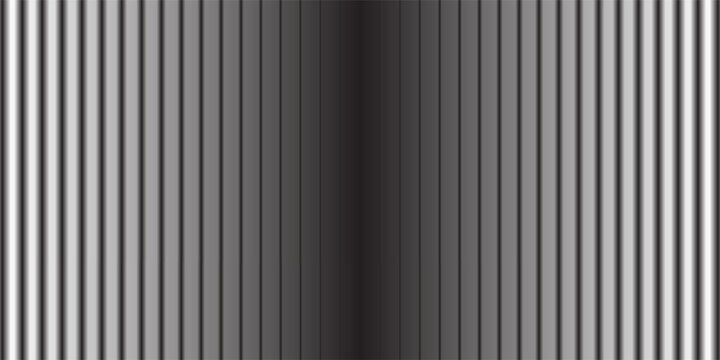 Thin line halftone gradient texture. Fading vertical stripe gradation background. Repeating wide pattern backdrop. Black parallel lines wallpaper for overlay, print, cover, banner, poster. Vector