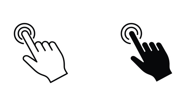 Hand touching screen with zoom gesture