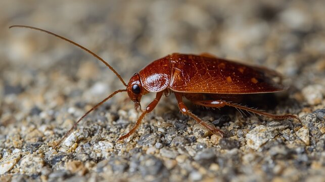Forest cockroaches (families Blattidae and Blattellidae) are natural ecosystem decomposers that inhabit leaf litter, decaying wood, and caves.