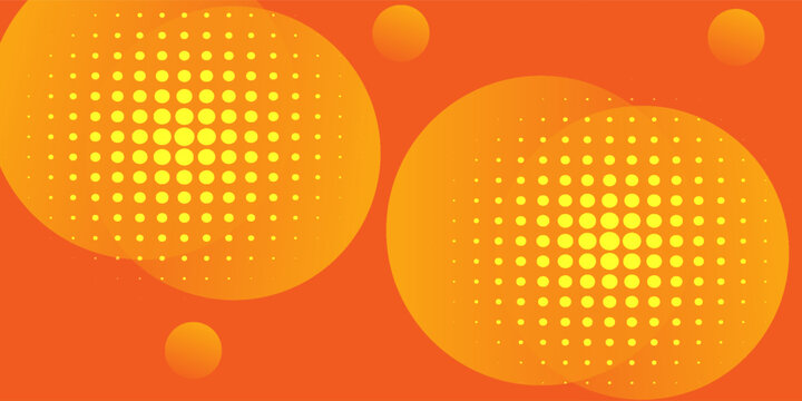 Bright vector background with concentric circles in yellow to orange gradient, radiating from the center like a sunburst for a warm, energetic, and eye-catching effect.
