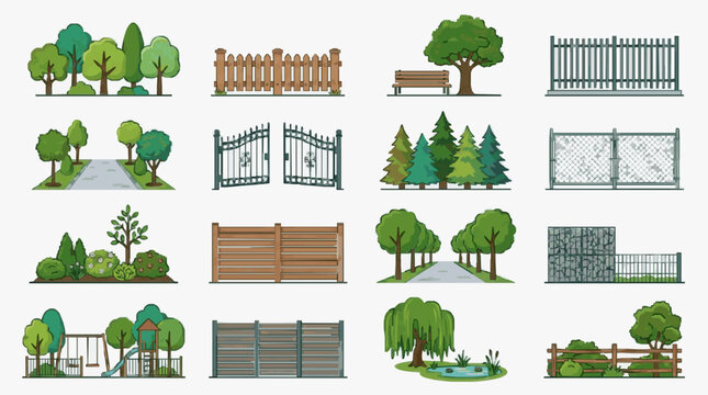 Garden Enclosures with Fenced Backyards.