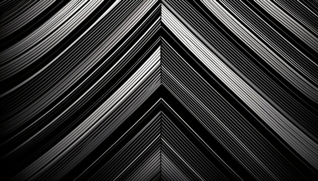 Abstract Black White Striped Lines Background