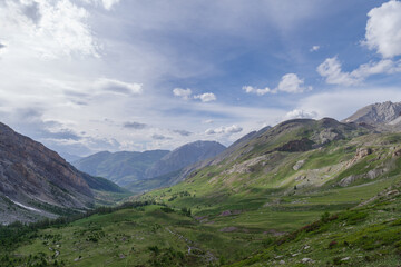 Fototapeta premium Ubaye valley, Cottian Alps, France