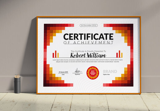 Certificate Design Layout