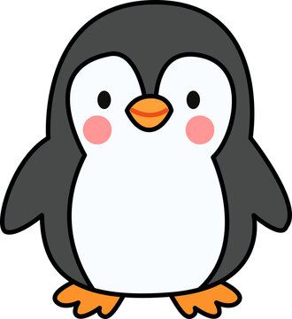 Cute Cartoon Penguin Illustration