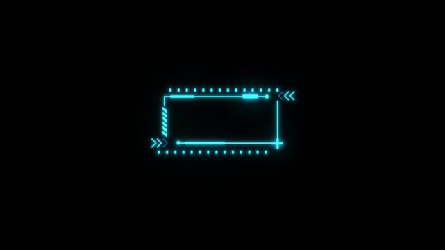 Futuristic Digital HUD Interface Element Animation.