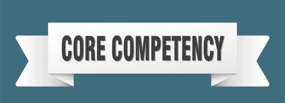core competency ribbon isolated on transparent background. core competency ribbon