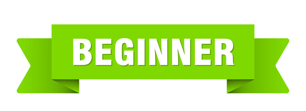 beginner ribbon isolated on transparent background. beginner ribbon