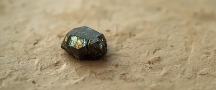 Vintage paper texture showcasing labradorite spectrolite ore