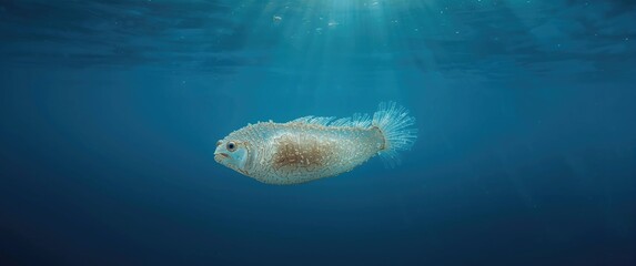 Fototapeta premium Underwater photo of tunicate with textured outer layer