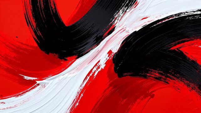 Abstract brushstroke painting