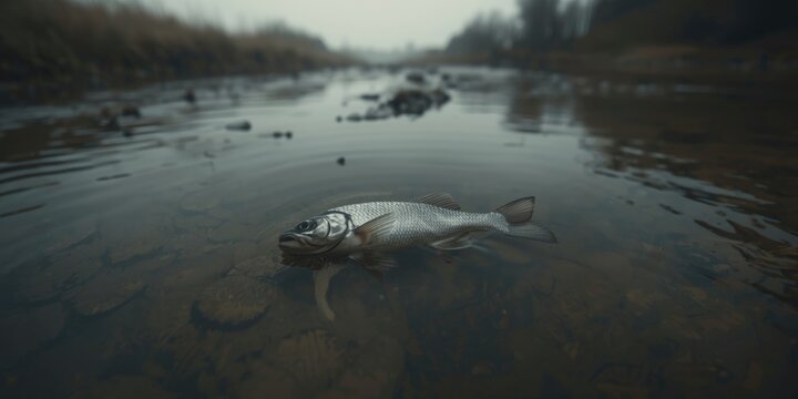 Small fish fatalities and ecosystem harm caused by waterborne toxins and pollution