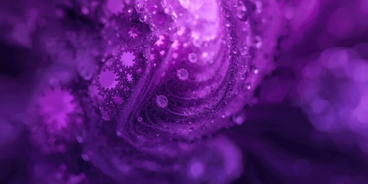 Purple tinted fractal abstract background with soft glow effect