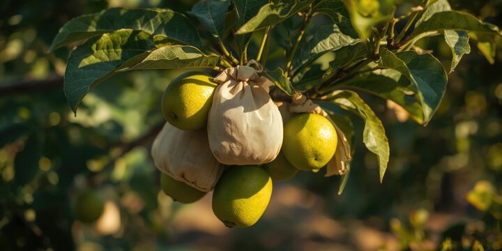 Minimizing fruit fly attacks on guava crops through cloth bag protection methods