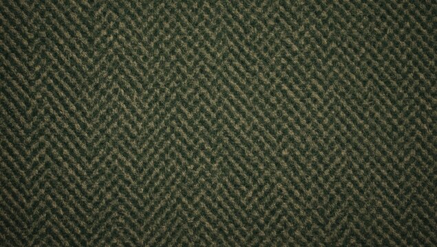 Herringbone patterned fabric in green tones