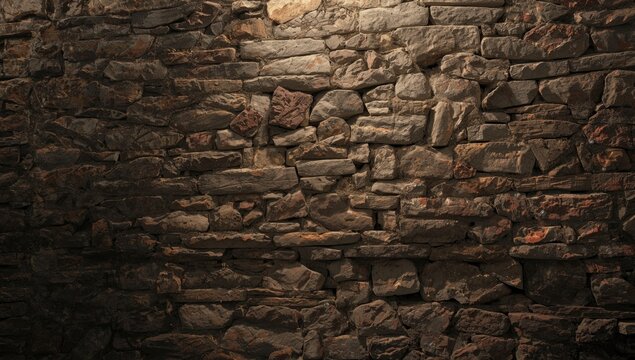 Old Stone Walls Displaying The Passage of Time and Rustic Elegance