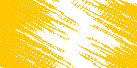 Abstrac yellow grunge texture background with halftone effect vector. © MAS