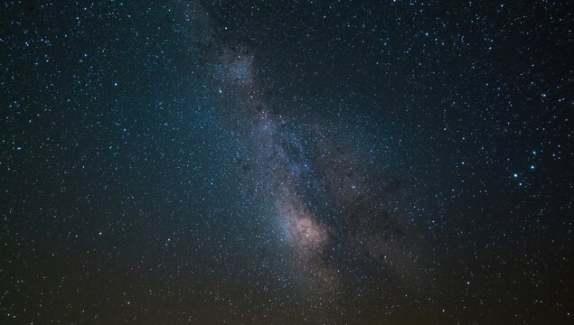 Milky Way galaxy with stars in a night sky