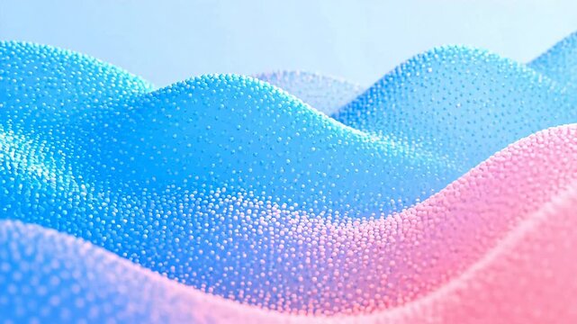 Abstract wave pattern with dots