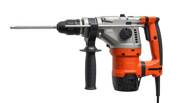 This is an image of a drill on a white background