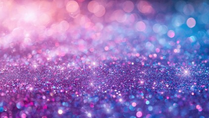 Fototapeta premium Neon gradient glitter backdrop with radiant sparkling lights and an abstract festive theme