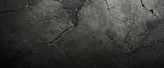 Obraz premium rough cracked smoked concrete surface texture with grunge background