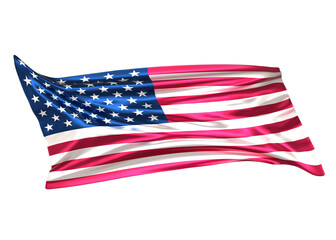 Obraz premium american flag 3d rendering for memorial and independence day 1