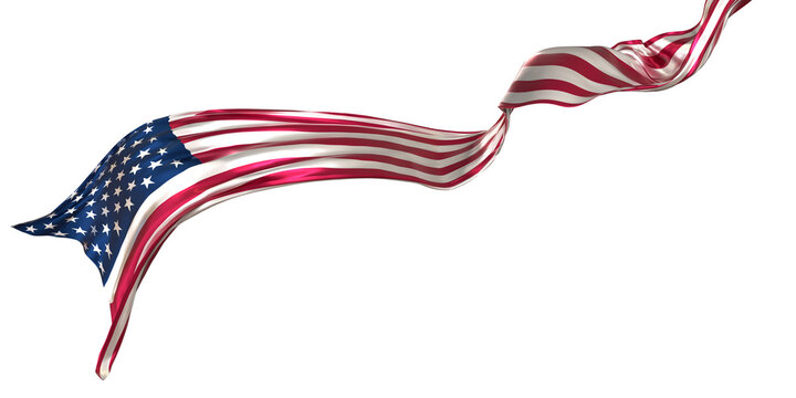 american flag 3d rendering for memorial and independence day 10