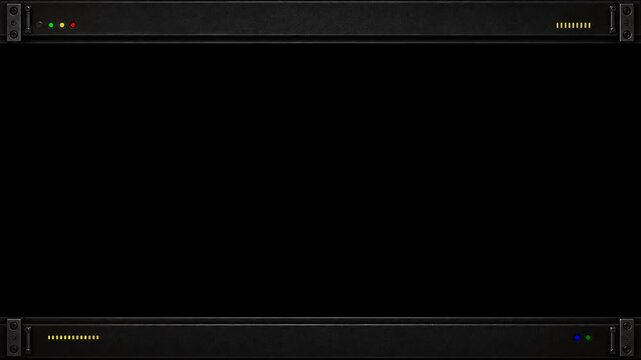 Letterbox Animated Frame Overlay - Horizontal 4K Seamless Loop for Video