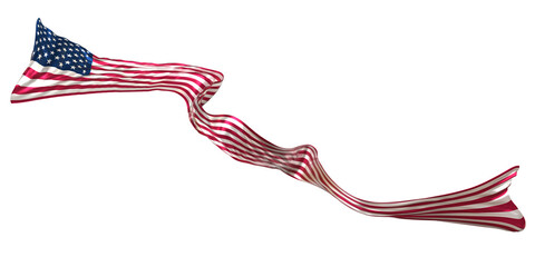 Obraz premium american flag 3d rendering for memorial and independence day 15
