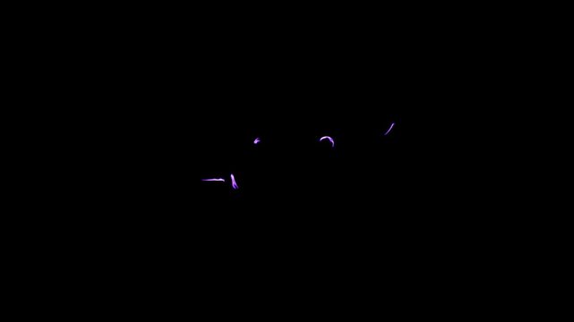 Purple neon year 2031 numbers
