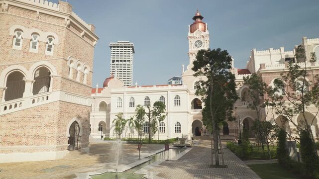 Courtyard of the Sultan Abdul Samad Building in Kuala Lumpur