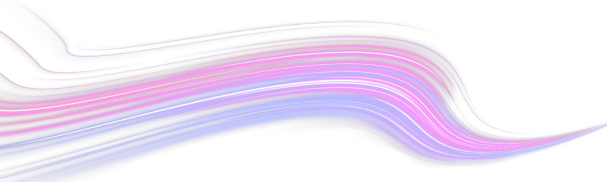 Glowing energy waves stretch across a modern city street with luminous motion trails. Smooth curves create a powerful sense of speed and technology. A dynamic abstract composition.