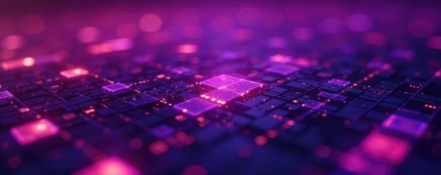 Abstract purple digital display with glowing diodes High-resolution pixel grid detail , screen, geometric, pixel