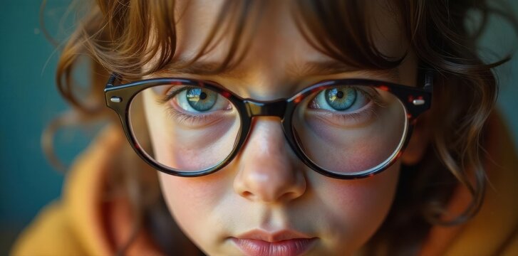 Close-up, weary young face, dry irritated eyes, holding spectacles, pain, detail, closeup