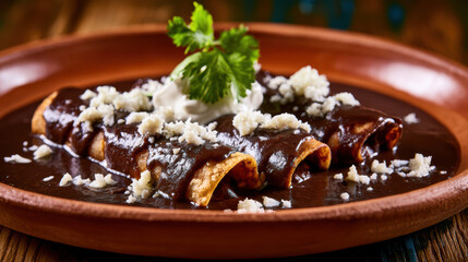 transparency in food photography of mexican enfrijoladas