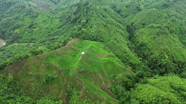 Aerial View of Bandarban Hills and Lush Green Forest, Bangladesh