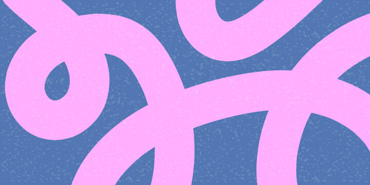 Abstract horizontal background with dynamic linear shapes. Trendy vector illustration