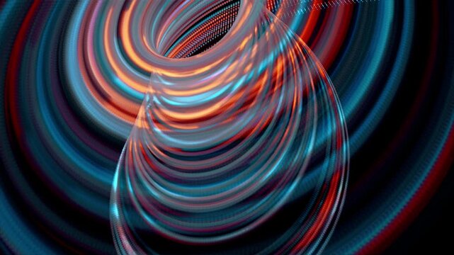 bokeh particle twist line abstract seamless background 4k video 