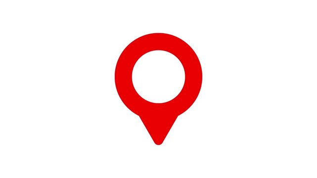 Animated Location Disabled Icon, GPS Pin Unavailable and No Location Access Line Animation